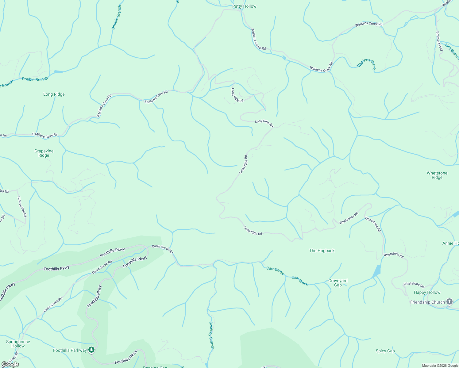 map of restaurants, bars, coffee shops, grocery stores, and more near 4903 Long Rifle Road in Sevierville