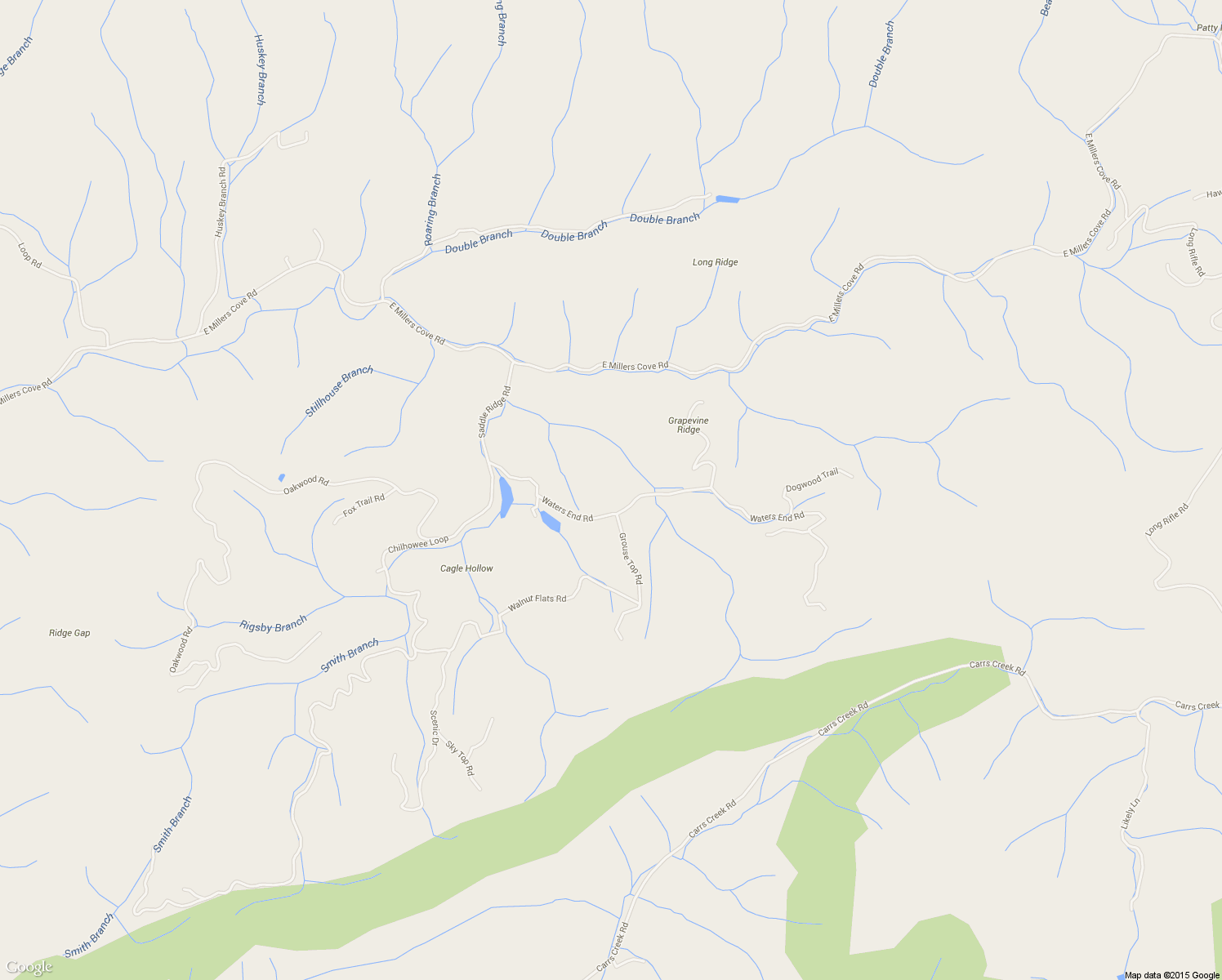 map of restaurants, bars, coffee shops, grocery stores, and more near 1775 Waters End Rd in Walland