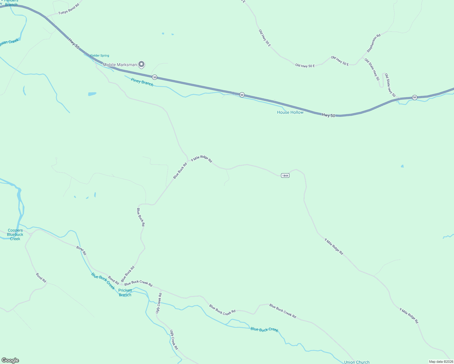 map of restaurants, bars, coffee shops, grocery stores, and more near 1762 9 Mile Ridge Road in Duck River