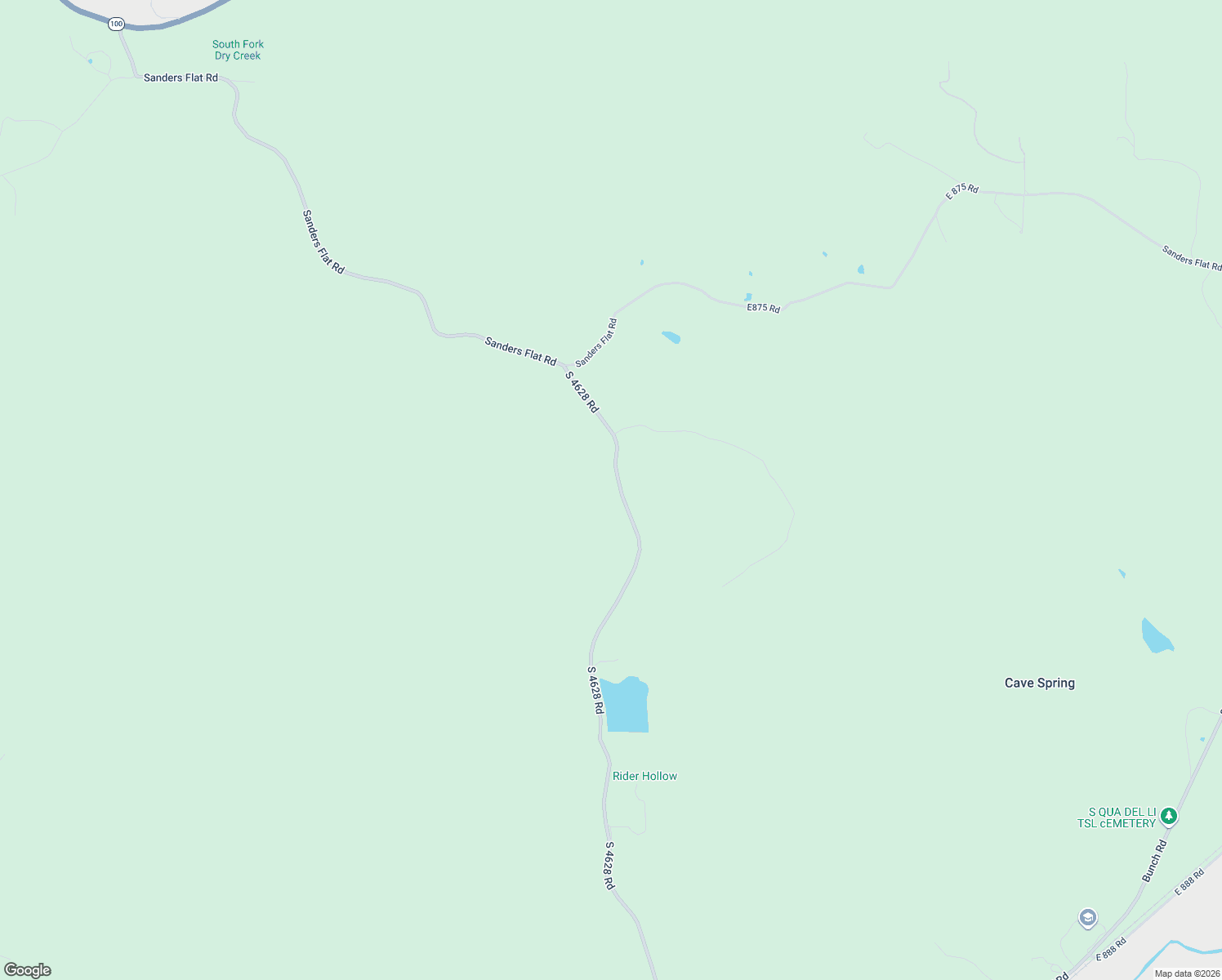 map of restaurants, bars, coffee shops, grocery stores, and more near 88171 South 4628 Road in Bunch