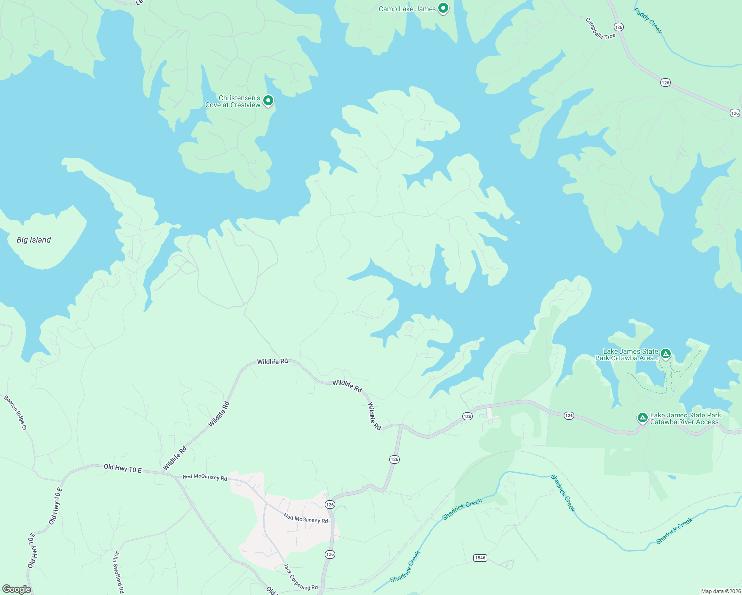 map of restaurants, bars, coffee shops, grocery stores, and more near 94 Osprey Roost Drive in Nebo