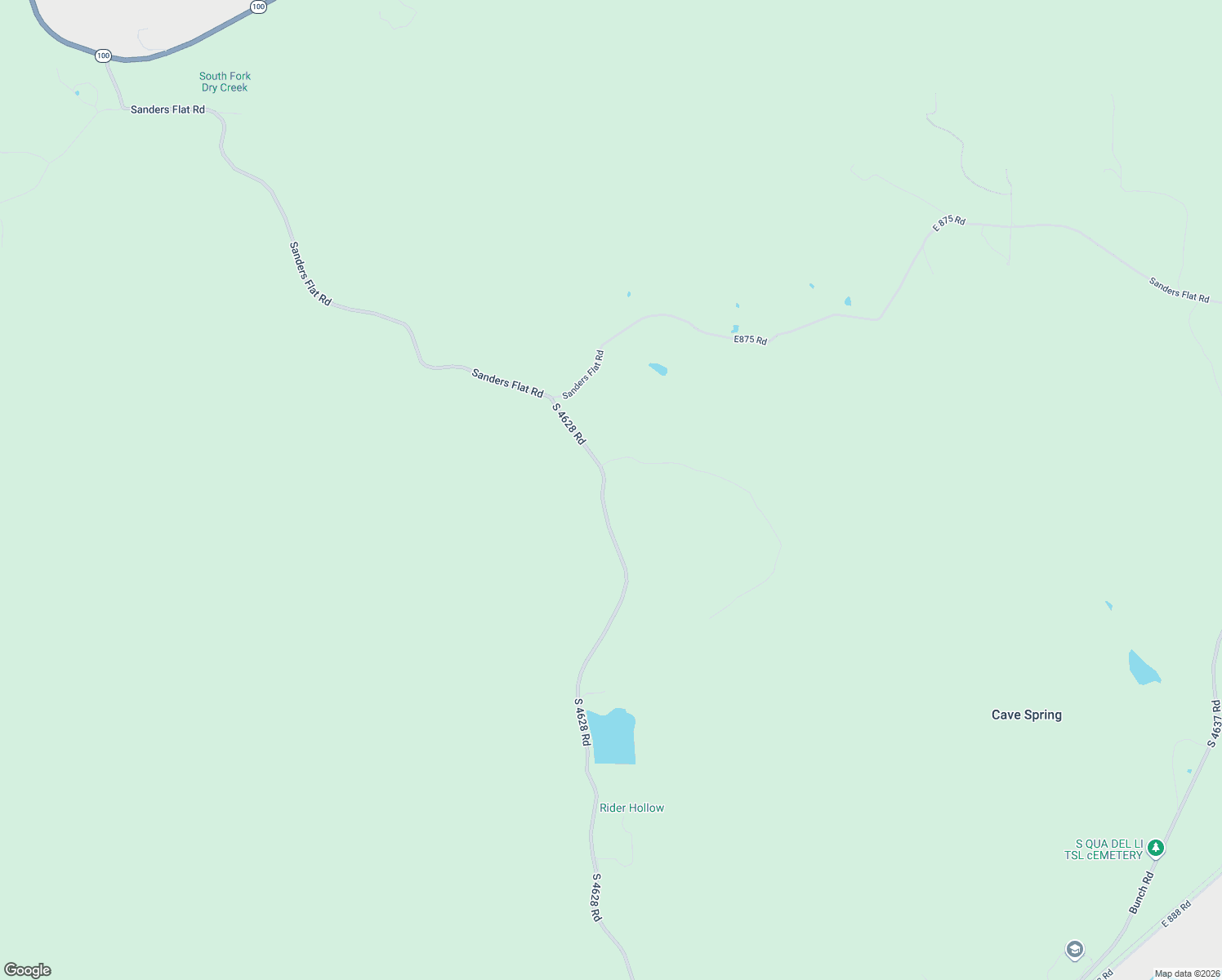 map of restaurants, bars, coffee shops, grocery stores, and more near 88171 South 4628 Road in Bunch