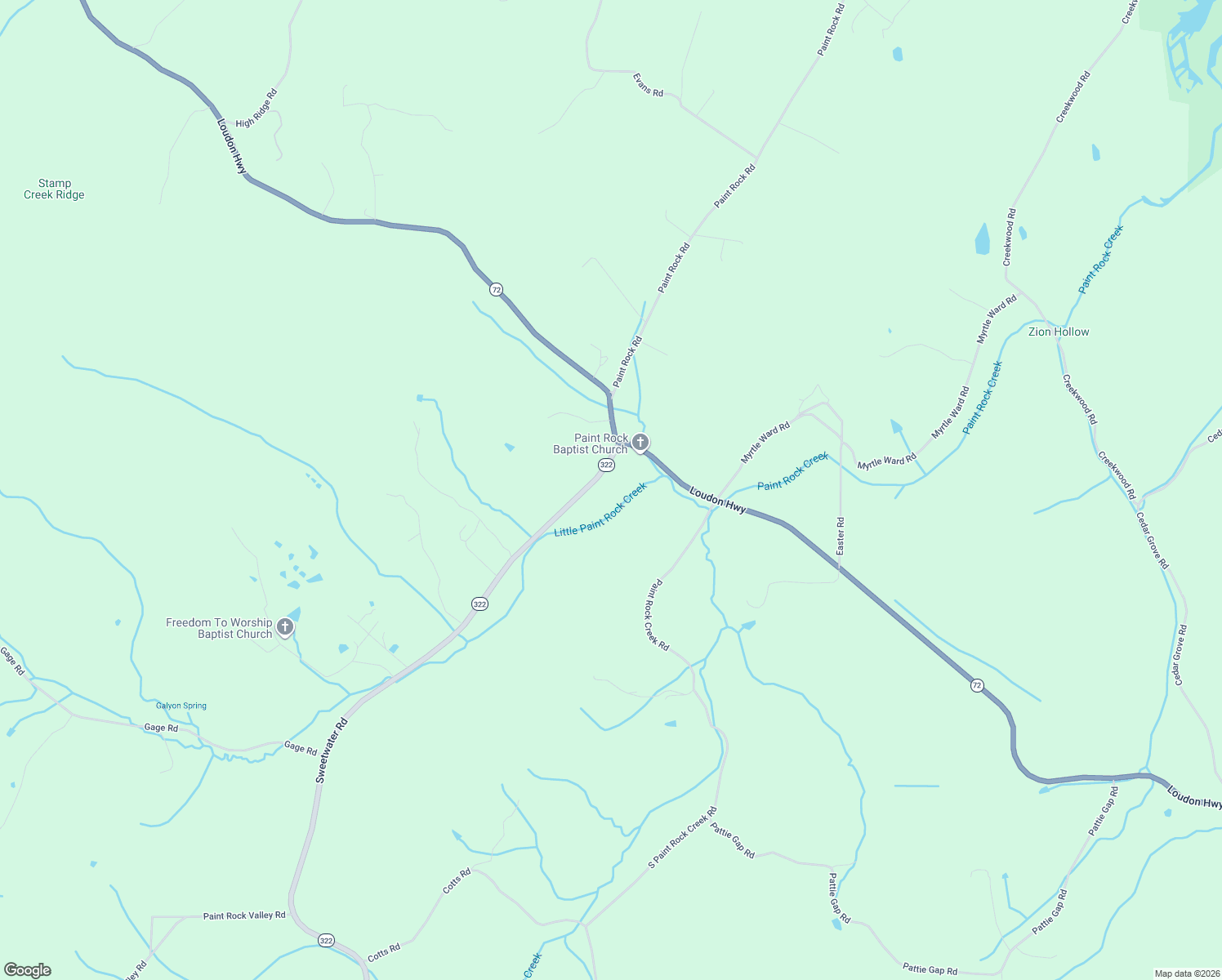 map of restaurants, bars, coffee shops, grocery stores, and more near 160 Paint Rock Creek Road in Philadelphia