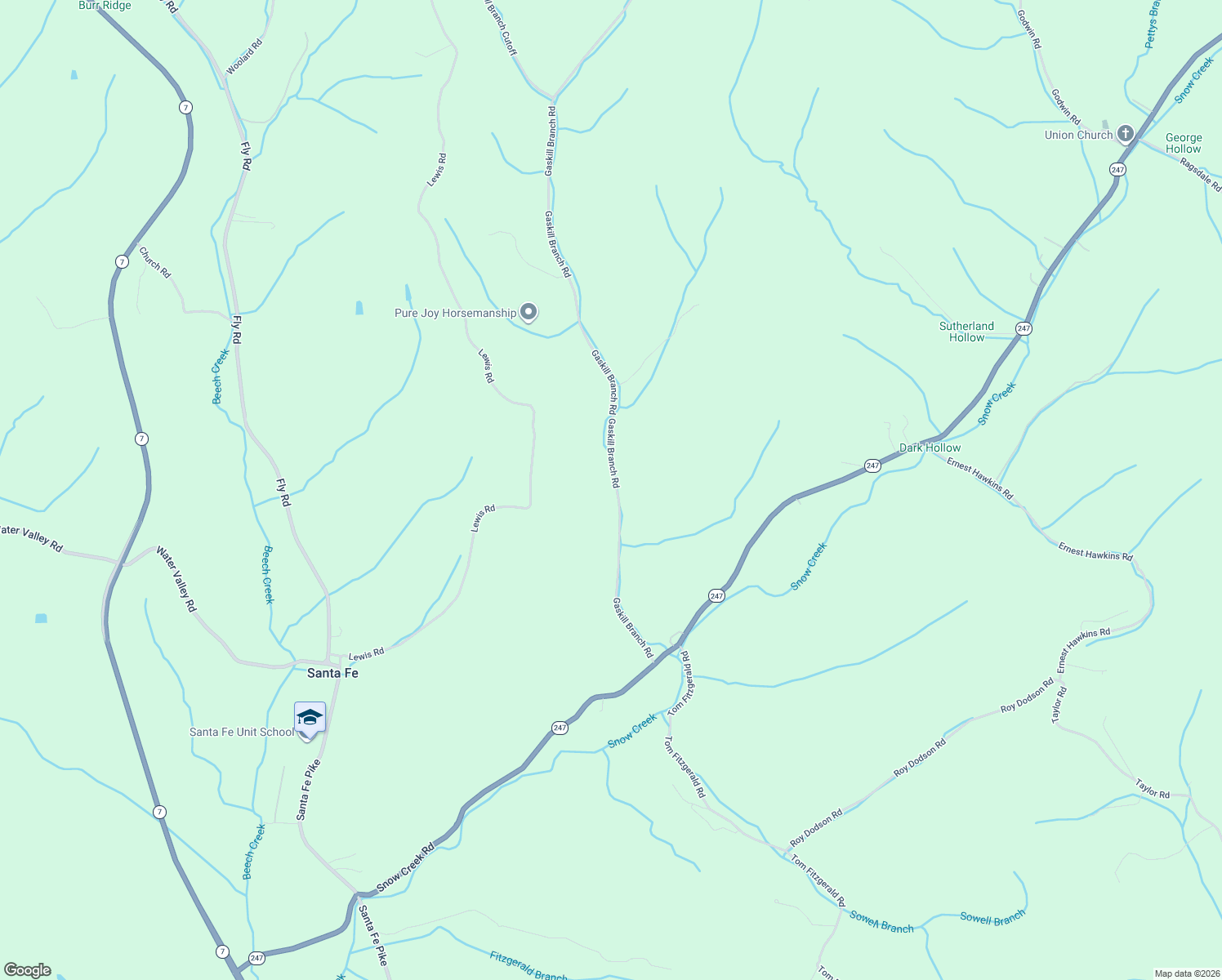 map of restaurants, bars, coffee shops, grocery stores, and more near 5205-5321 Gaskill Branch Rd in Columbia
