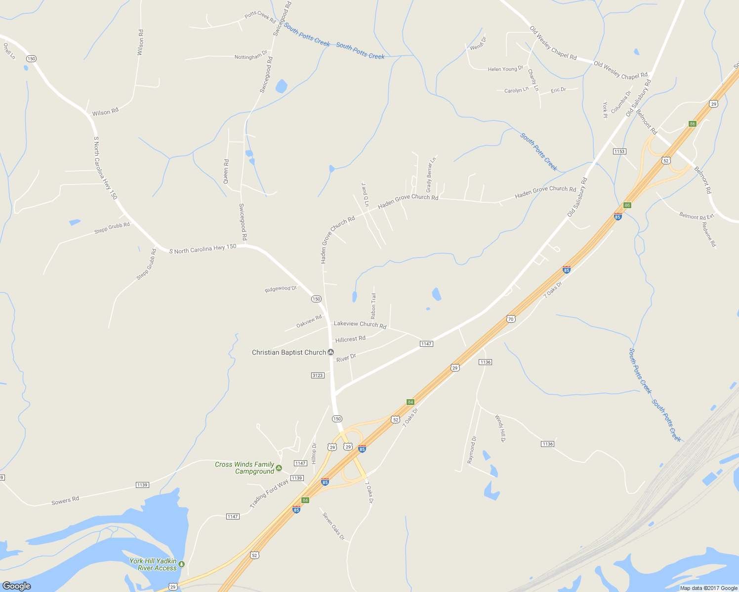 map of restaurants, bars, coffee shops, grocery stores, and more near 211 Rabon Trail in Linwood