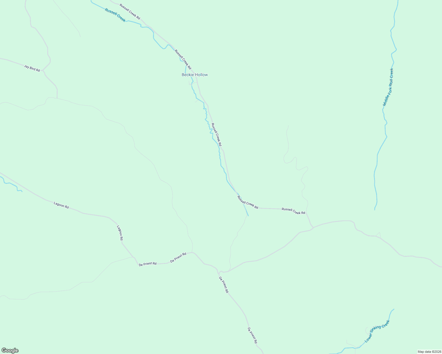 map of restaurants, bars, coffee shops, grocery stores, and more near 1155 Russell Creek Road in Centerville