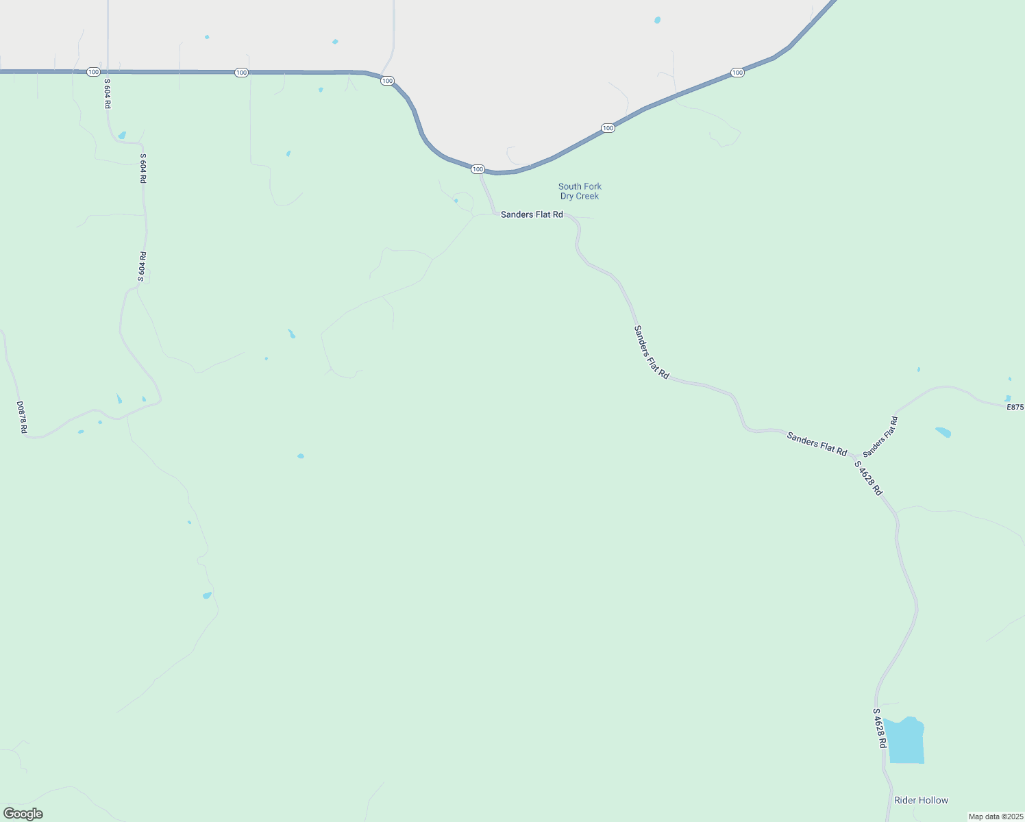 map of restaurants, bars, coffee shops, grocery stores, and more near 461201 East 875 Road in Bunch