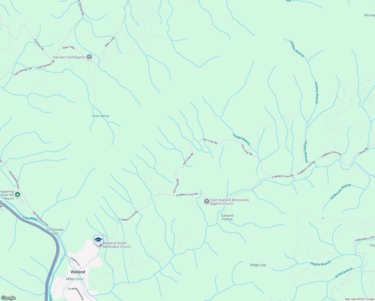 map of restaurants, bars, coffee shops, grocery stores, and more near in Walland
