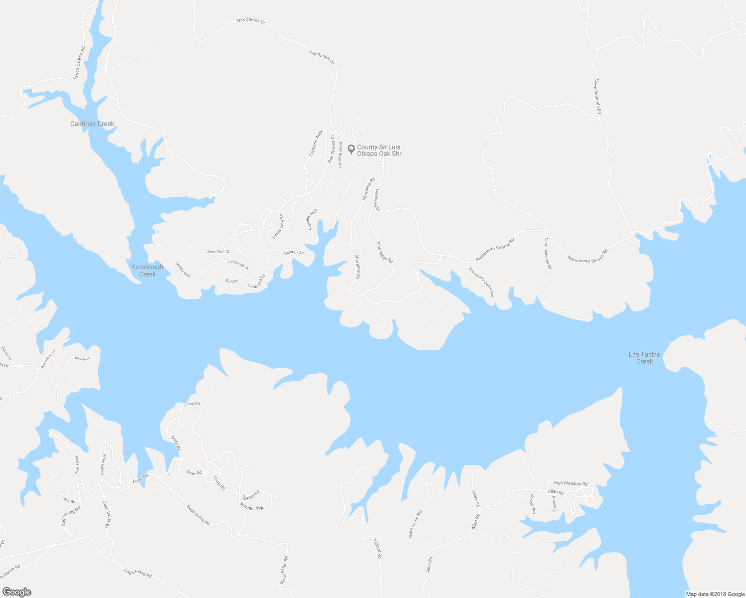 map of restaurants, bars, coffee shops, grocery stores, and more near 2604 Shoreline Road in Bradley