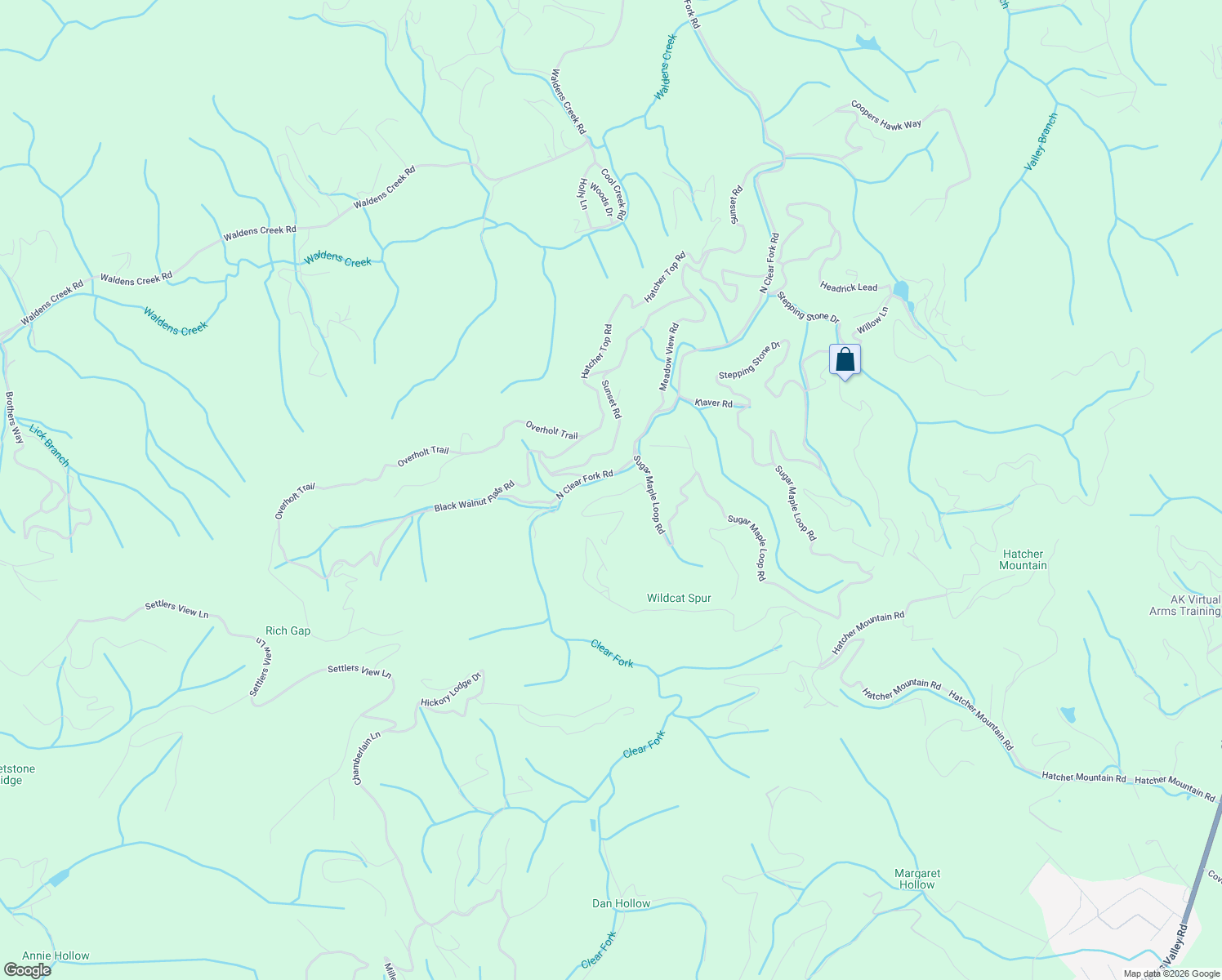 map of restaurants, bars, coffee shops, grocery stores, and more near 2519 Wildcat Ridge Road in Sevierville