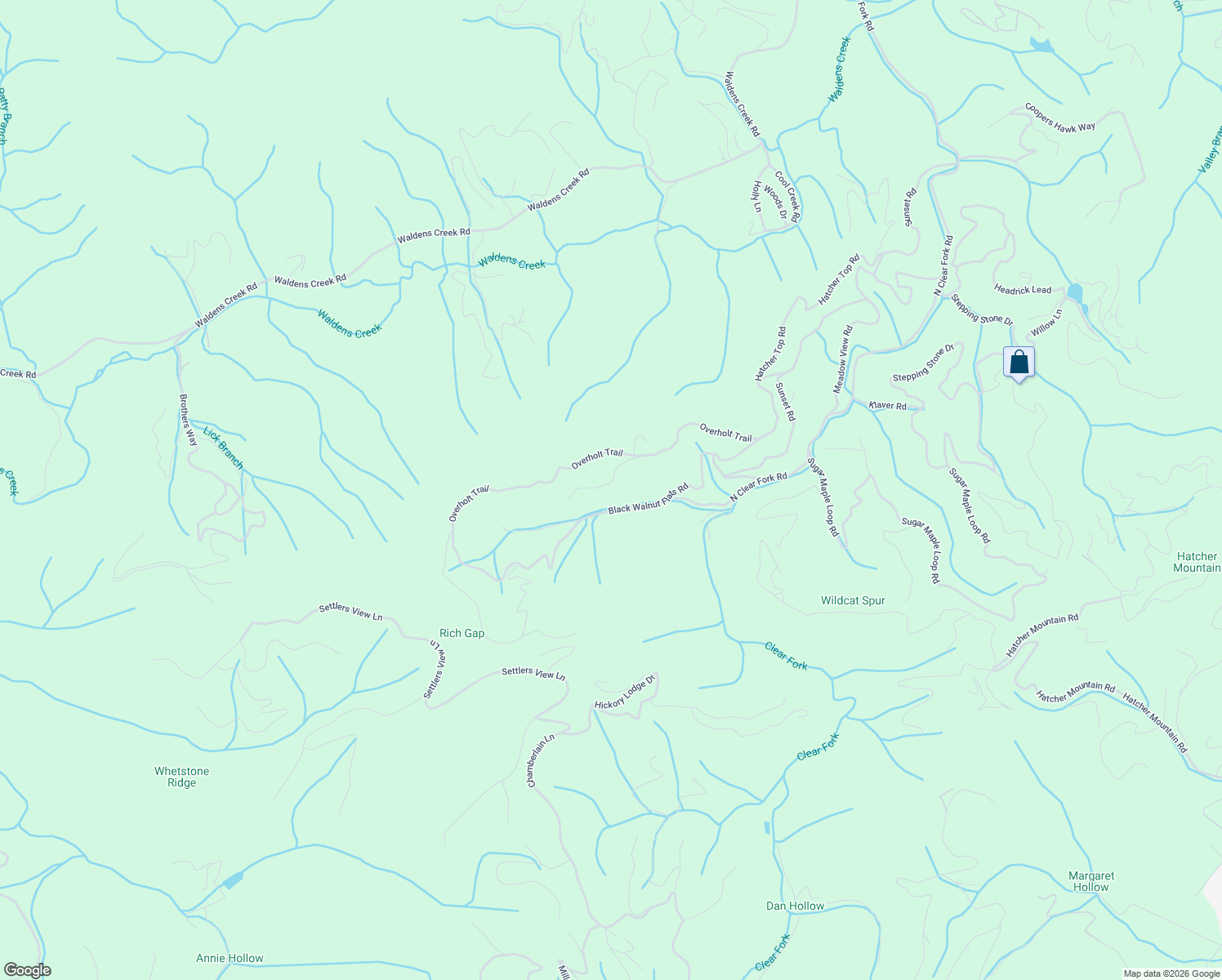 map of restaurants, bars, coffee shops, grocery stores, and more near 2716 Pine Crest Lane in Sevierville