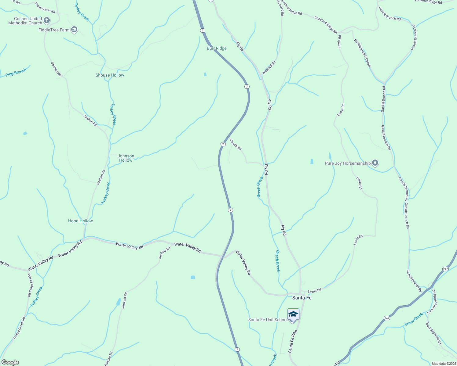 map of restaurants, bars, coffee shops, grocery stores, and more near in Santa Fe