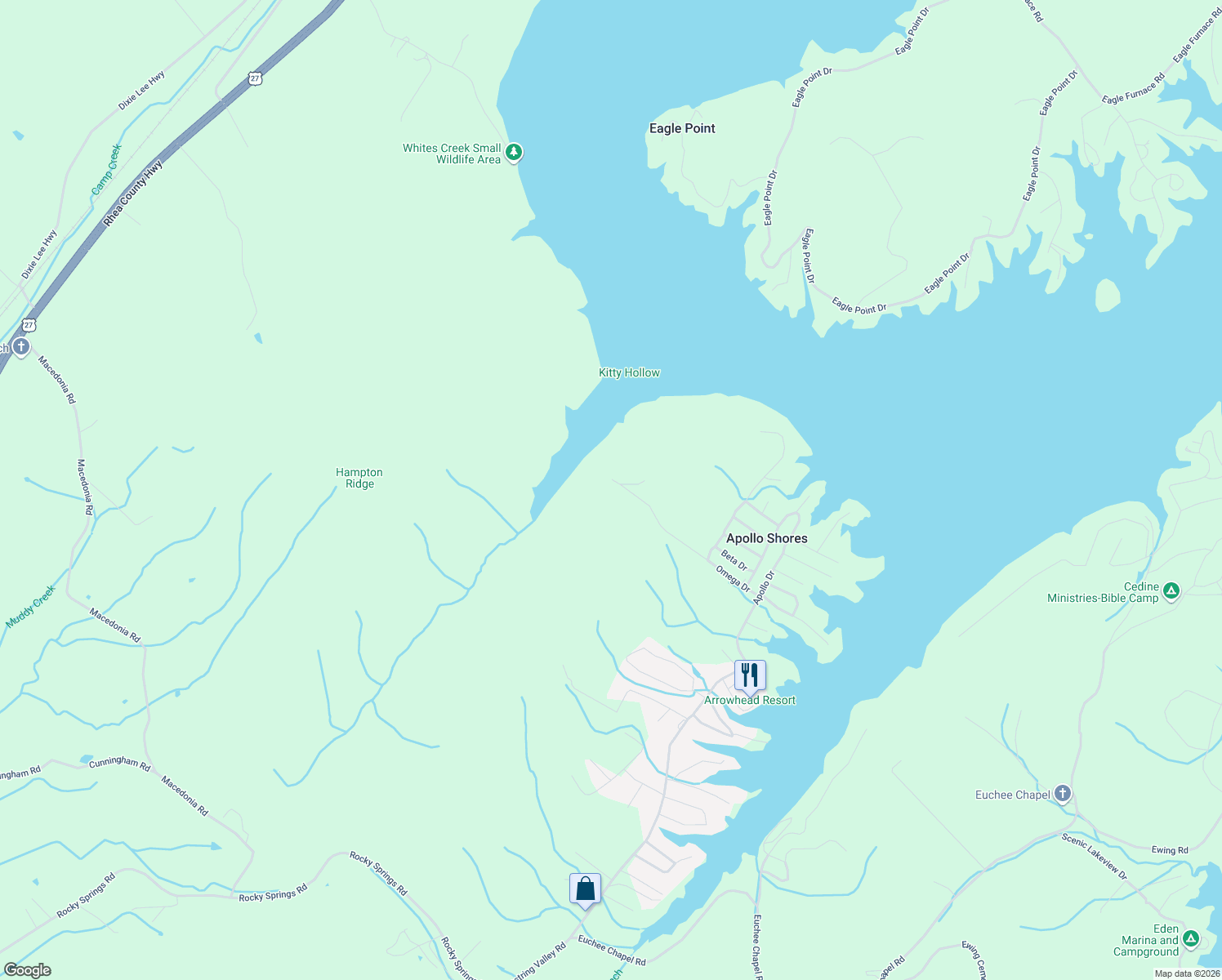 map of restaurants, bars, coffee shops, grocery stores, and more near 659 Omega Drive in Spring City