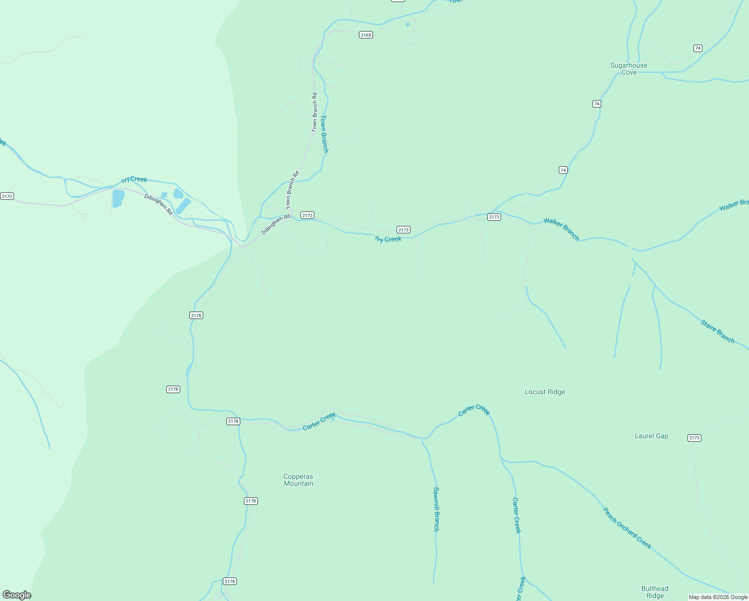 map of restaurants, bars, coffee shops, grocery stores, and more near 1265 Dillingham Road in Barnardsville