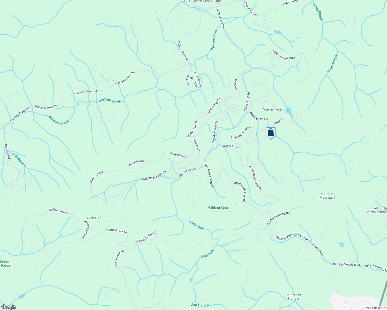 map of restaurants, bars, coffee shops, grocery stores, and more near 3126 Hatcher Top Road in Sevierville