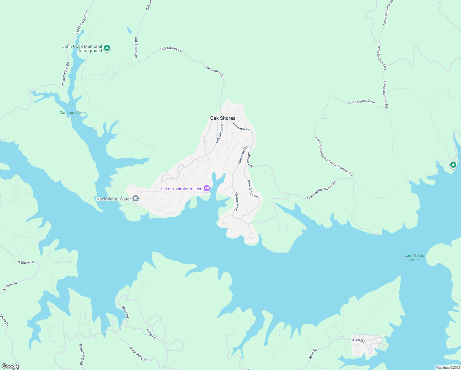 map of restaurants, bars, coffee shops, grocery stores, and more near 2546 Shoreline Road in Bradley