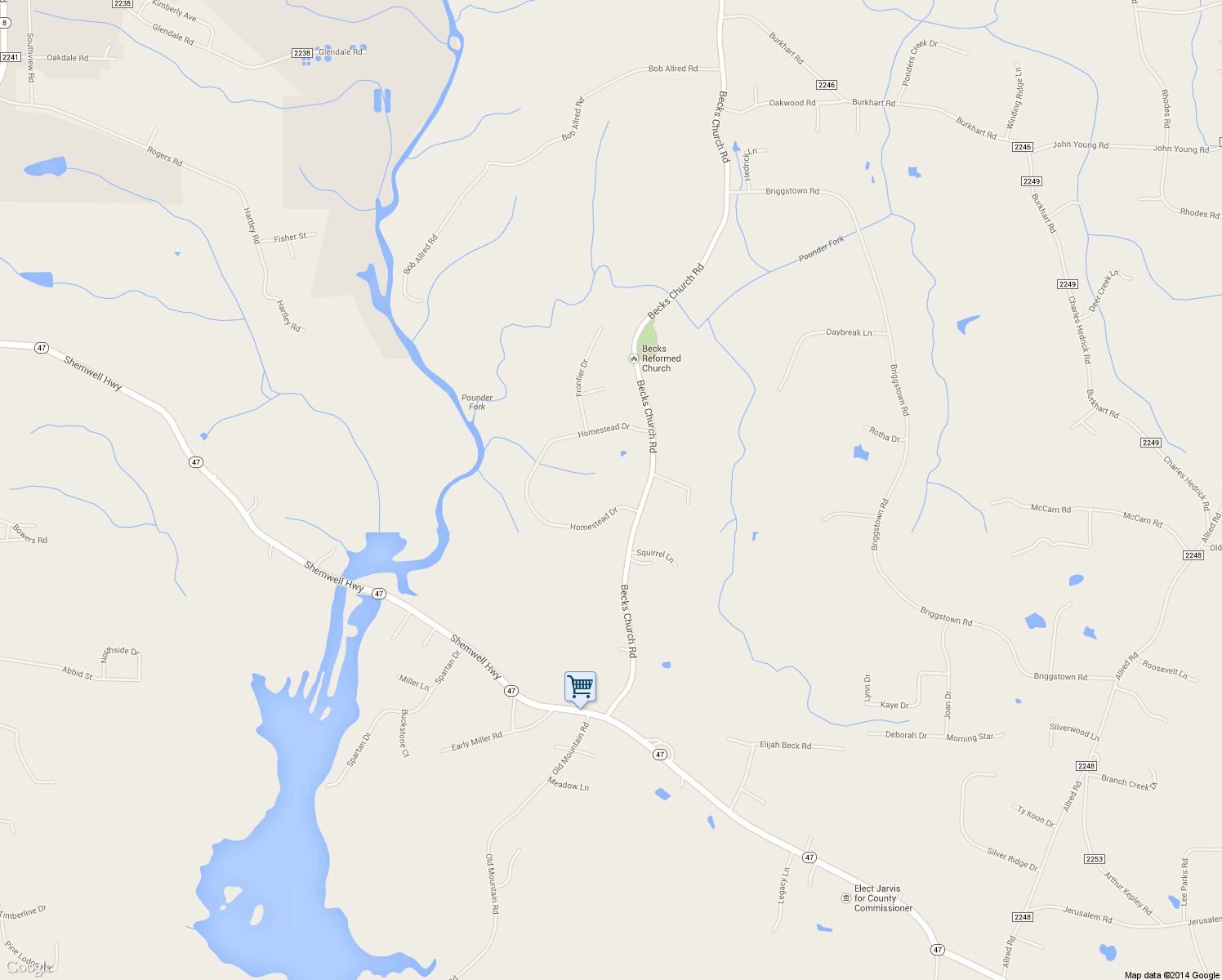map of restaurants, bars, coffee shops, grocery stores, and more near 915 Homestead Drive in Lexington