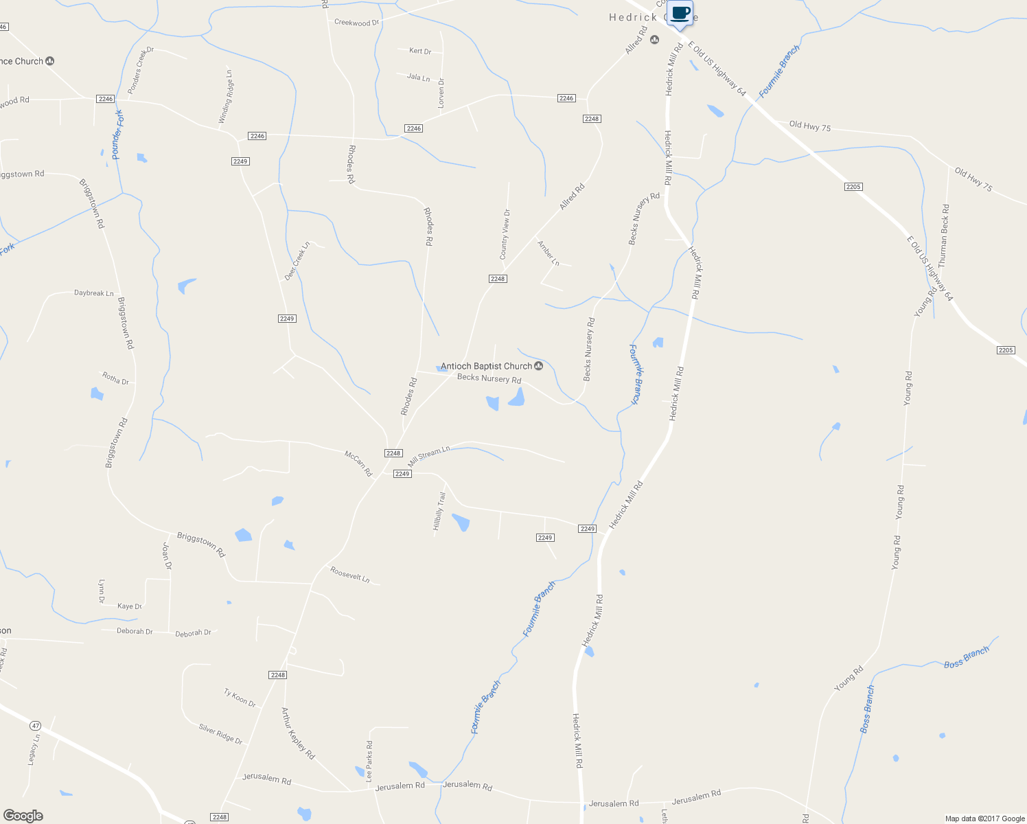 map of restaurants, bars, coffee shops, grocery stores, and more near 406 Becks Nursery Road in Lexington