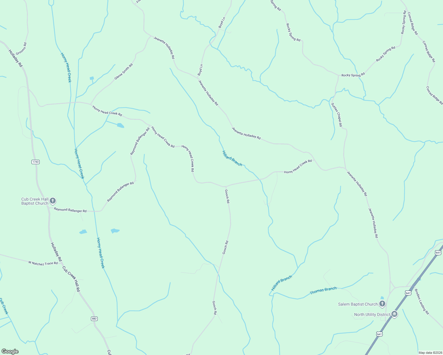 map of restaurants, bars, coffee shops, grocery stores, and more near 800 Horny Head Creek Road in Parsons