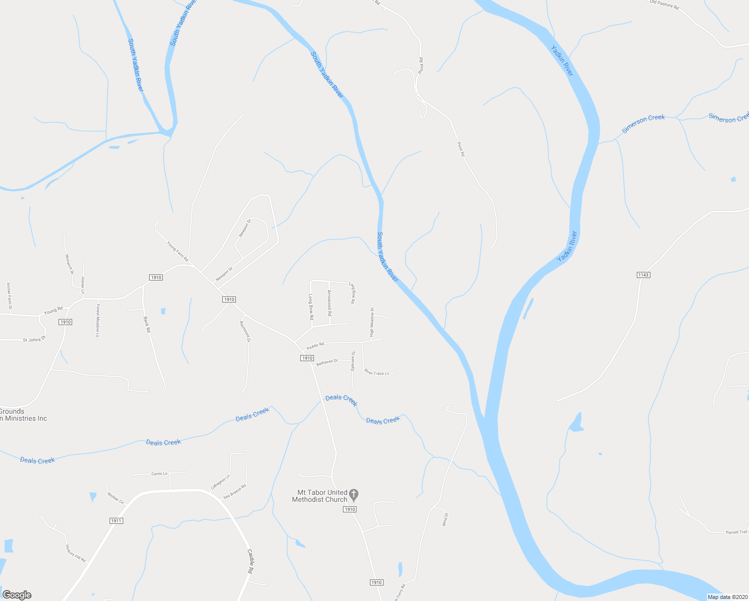 map of restaurants, bars, coffee shops, grocery stores, and more near 1210 High Meadow Drive in Salisbury