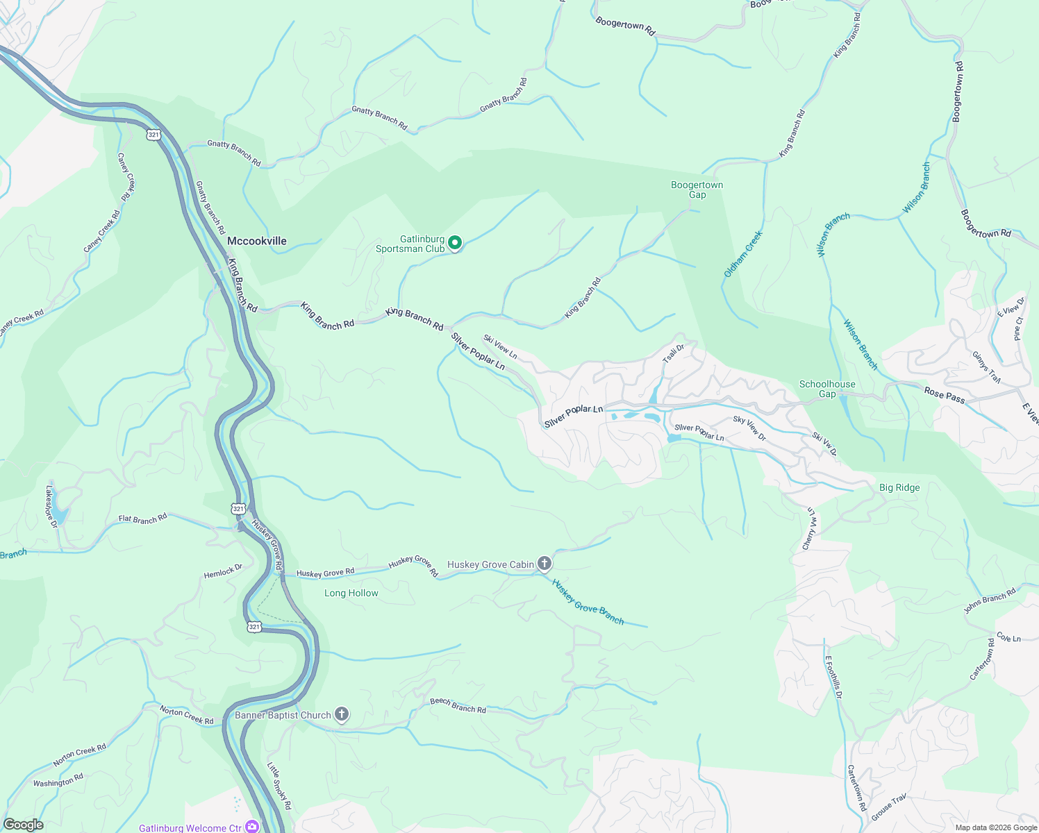 map of restaurants, bars, coffee shops, grocery stores, and more near 750 Waterfall Lane in Sevierville