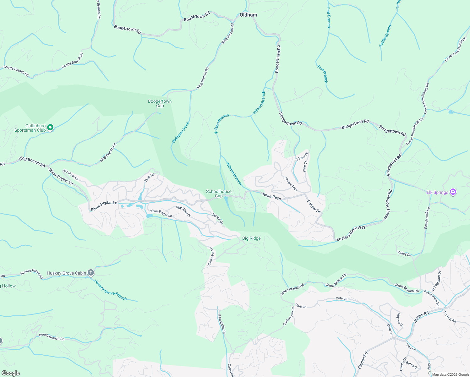 map of restaurants, bars, coffee shops, grocery stores, and more near 1708 Parkway View Court in Sevierville