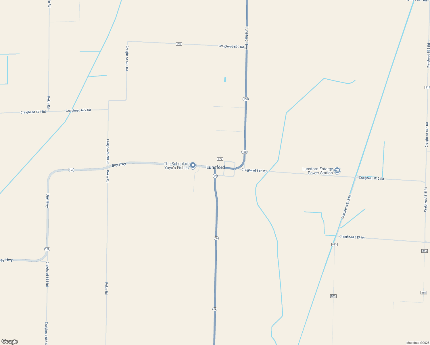 map of restaurants, bars, coffee shops, grocery stores, and more near 50 Highway 69 in Lake City