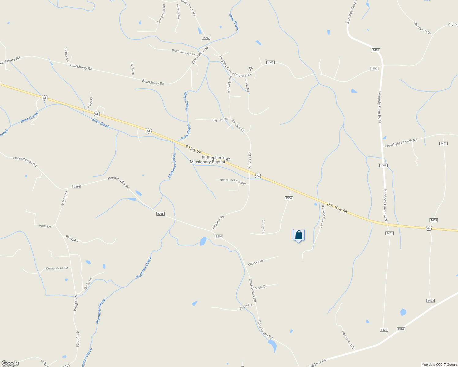 map of restaurants, bars, coffee shops, grocery stores, and more near 267 Briar Creek Estates in Thomasville