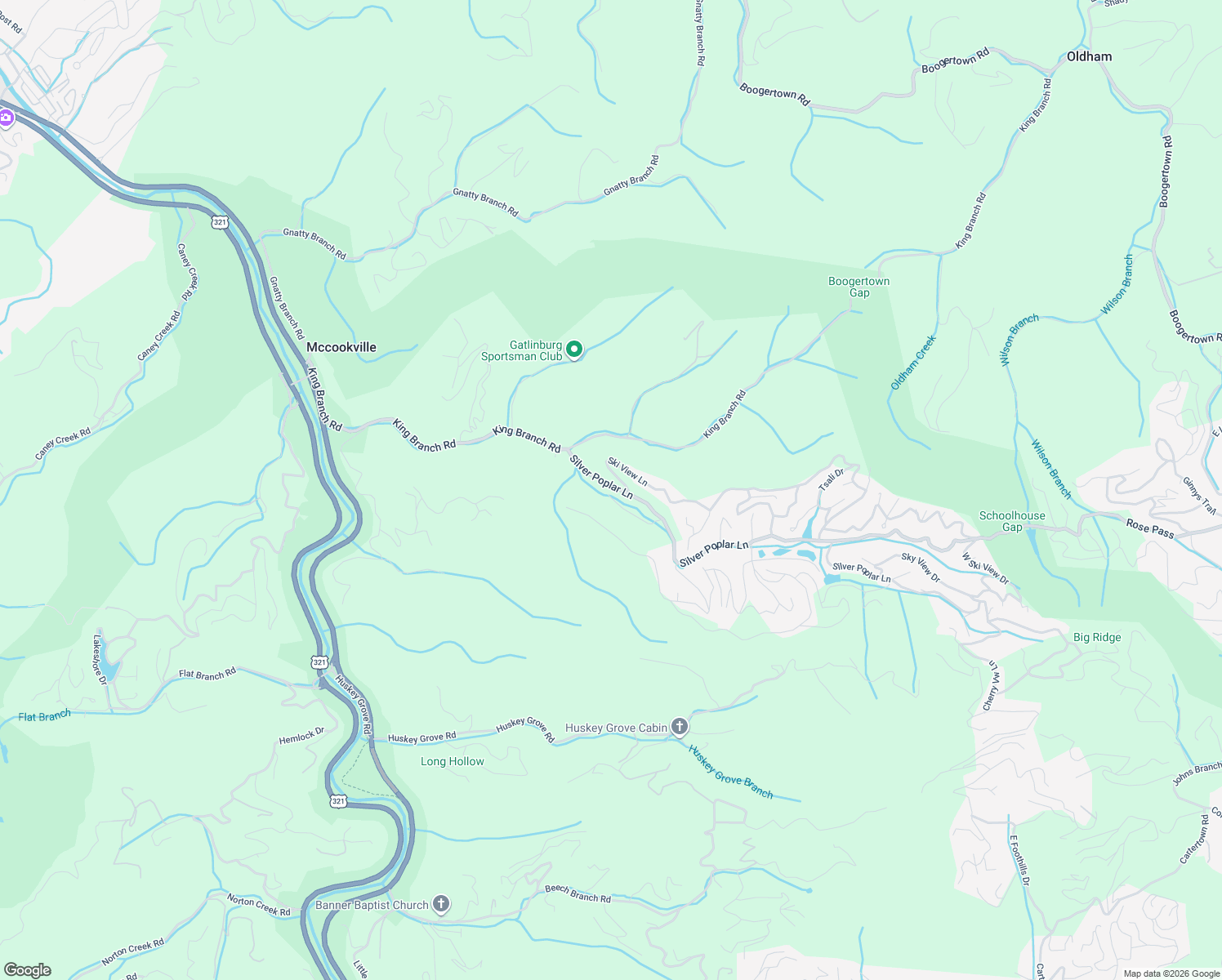 map of restaurants, bars, coffee shops, grocery stores, and more near 723 Waterfall View Lane in Sevierville