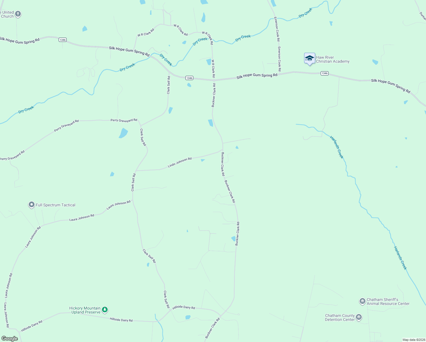 map of restaurants, bars, coffee shops, grocery stores, and more near 69 James Street in Pittsboro