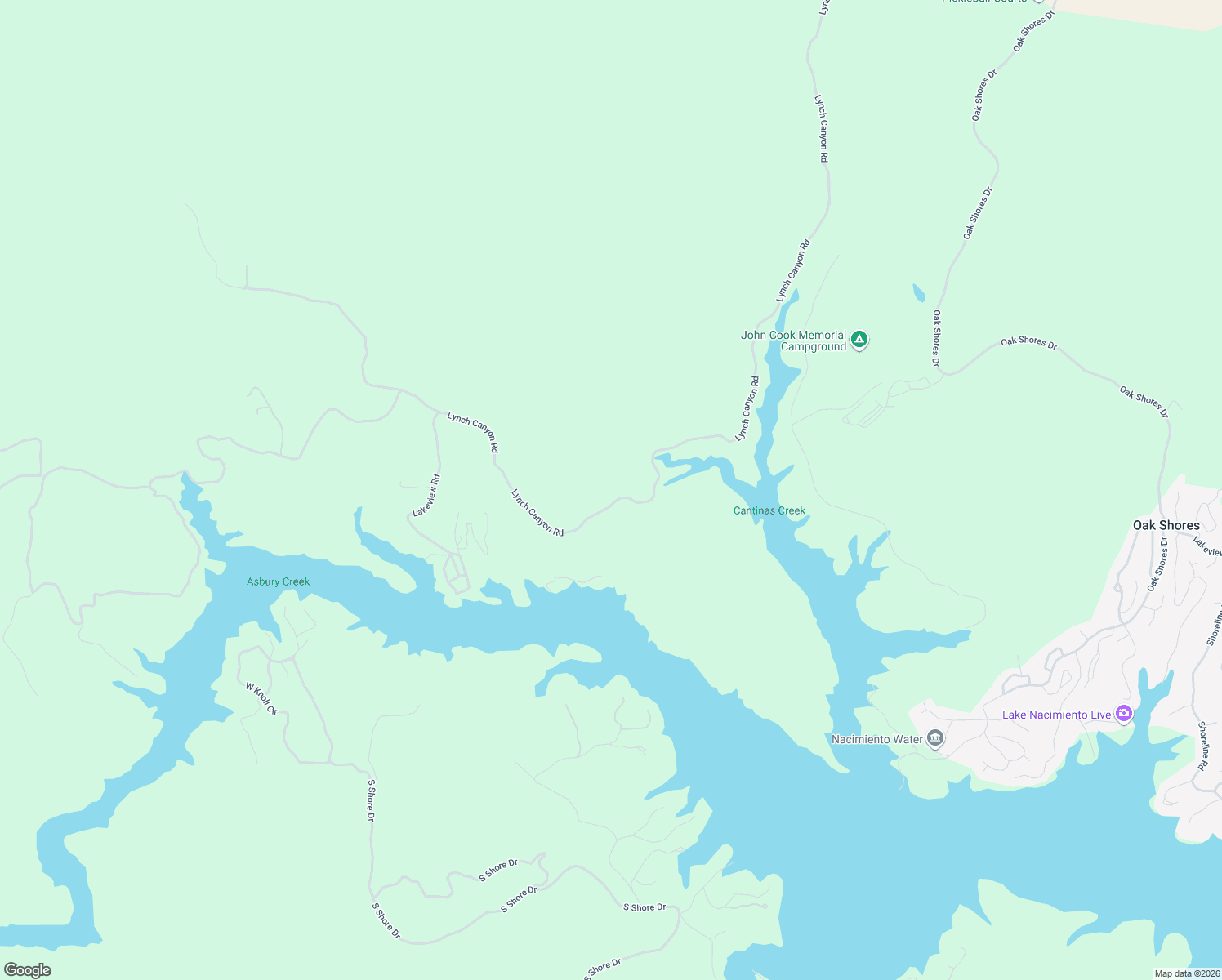 map of restaurants, bars, coffee shops, grocery stores, and more near Lynch Canyon Road in Bradley