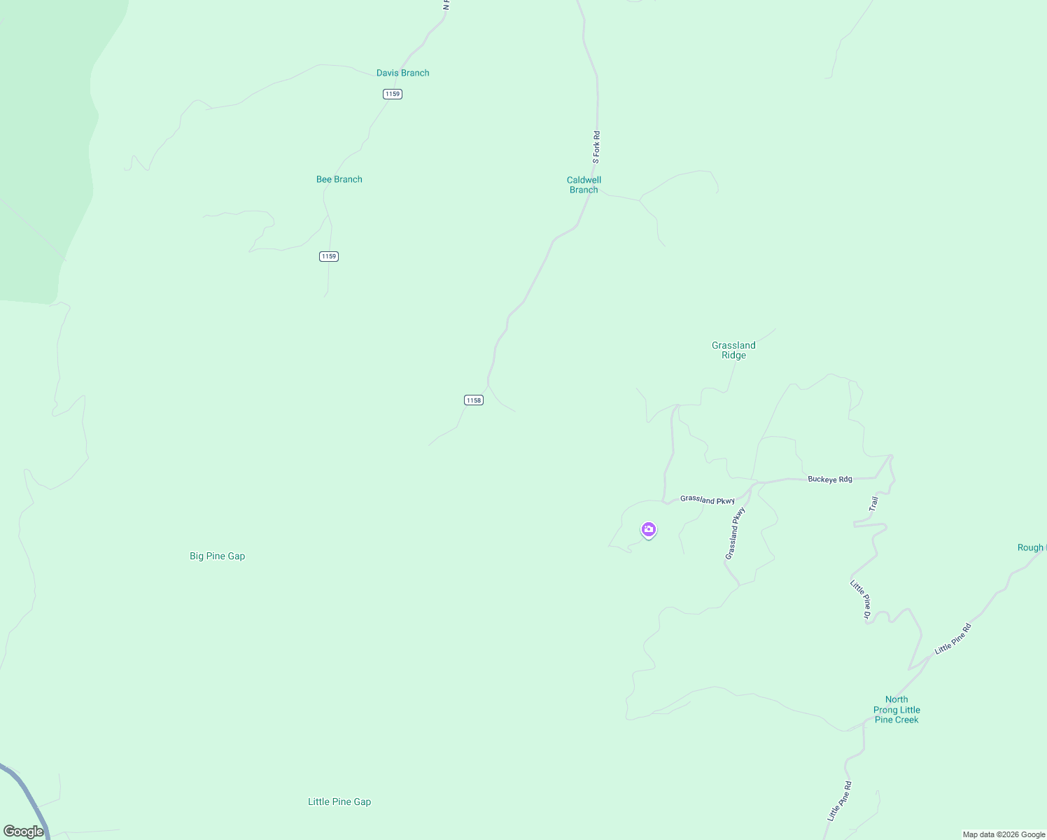 map of restaurants, bars, coffee shops, grocery stores, and more near 1925 South Fork Road in Marshall