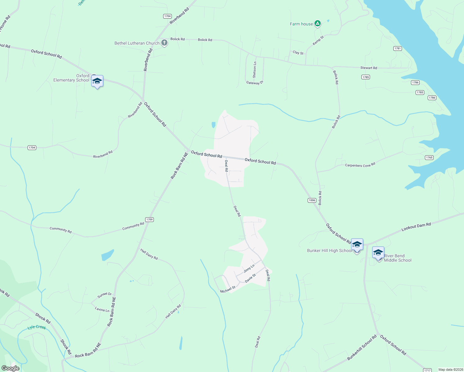 map of restaurants, bars, coffee shops, grocery stores, and more near 4586 Deal Rd in Claremont