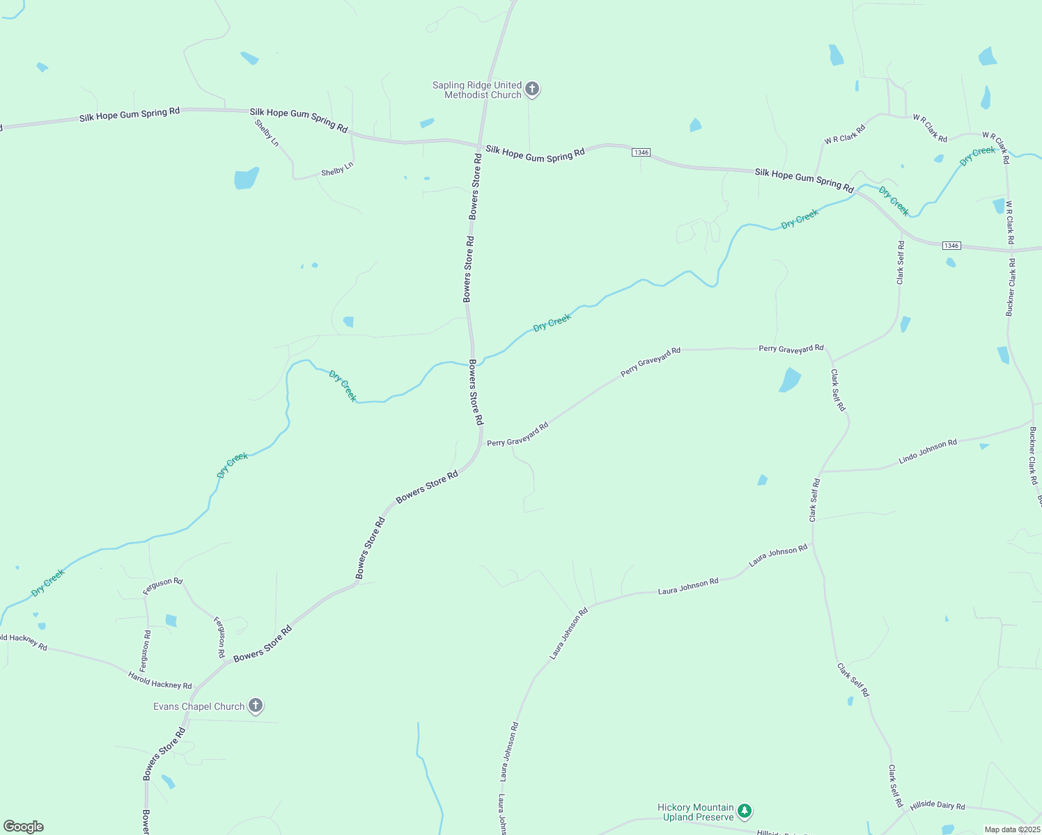 map of restaurants, bars, coffee shops, grocery stores, and more near 1192 Perry Grave Yard Road in Siler City