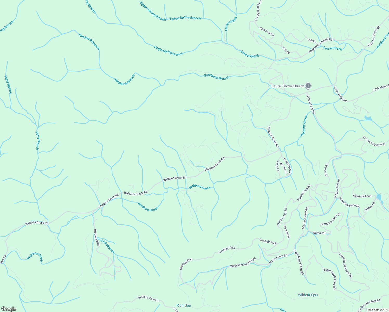 map of restaurants, bars, coffee shops, grocery stores, and more near 2926 Walden Ridge Road in Sevierville