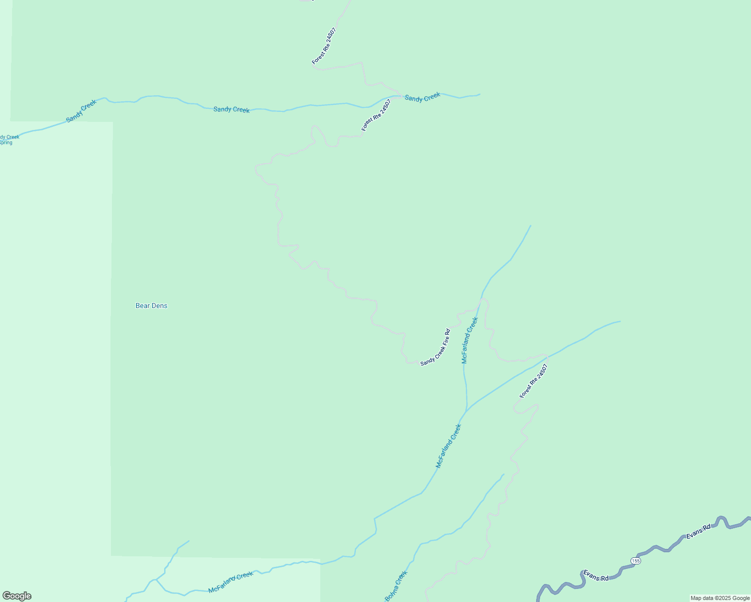 map of restaurants, bars, coffee shops, grocery stores, and more near Sandy Creek Fire Road in Glennville