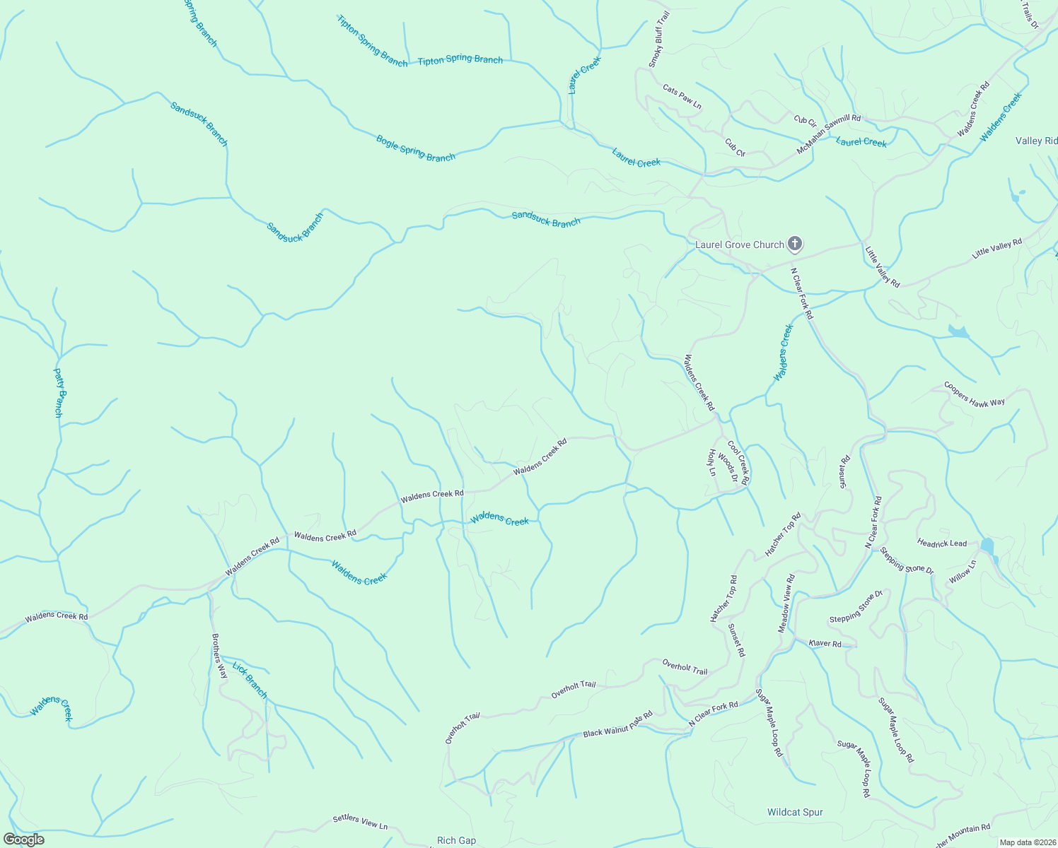 map of restaurants, bars, coffee shops, grocery stores, and more near 3075 Walden Ridge Road in Sevierville