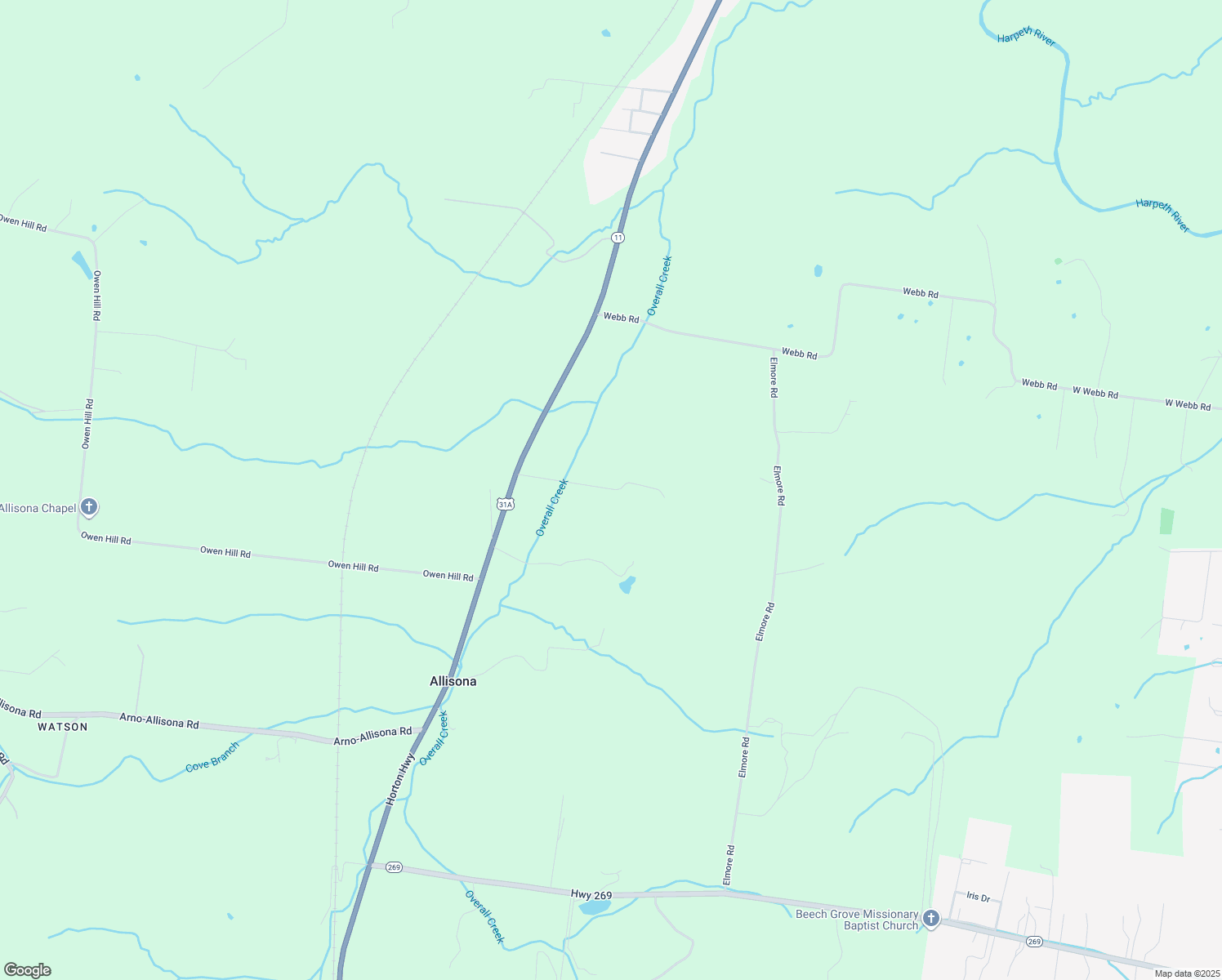 map of restaurants, bars, coffee shops, grocery stores, and more near 8930 Horton Highway in College Grove