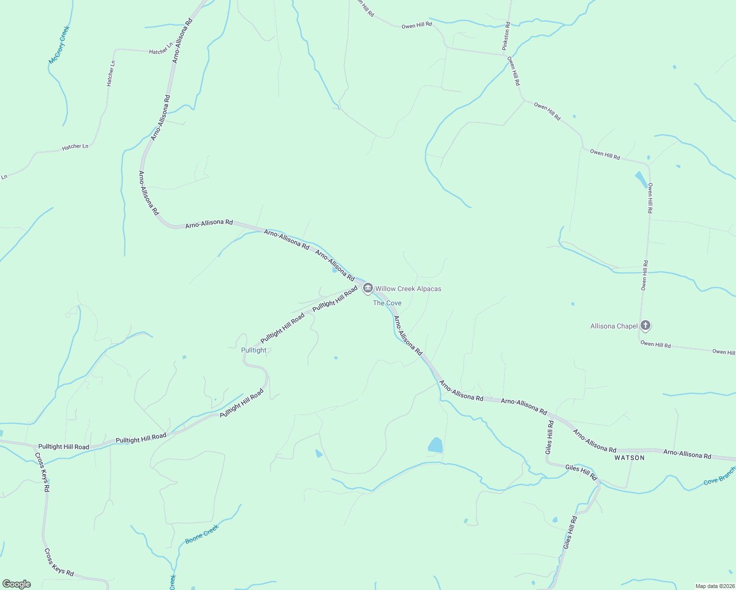 map of restaurants, bars, coffee shops, grocery stores, and more near 6861 Arno-Allisona Road in College Grove