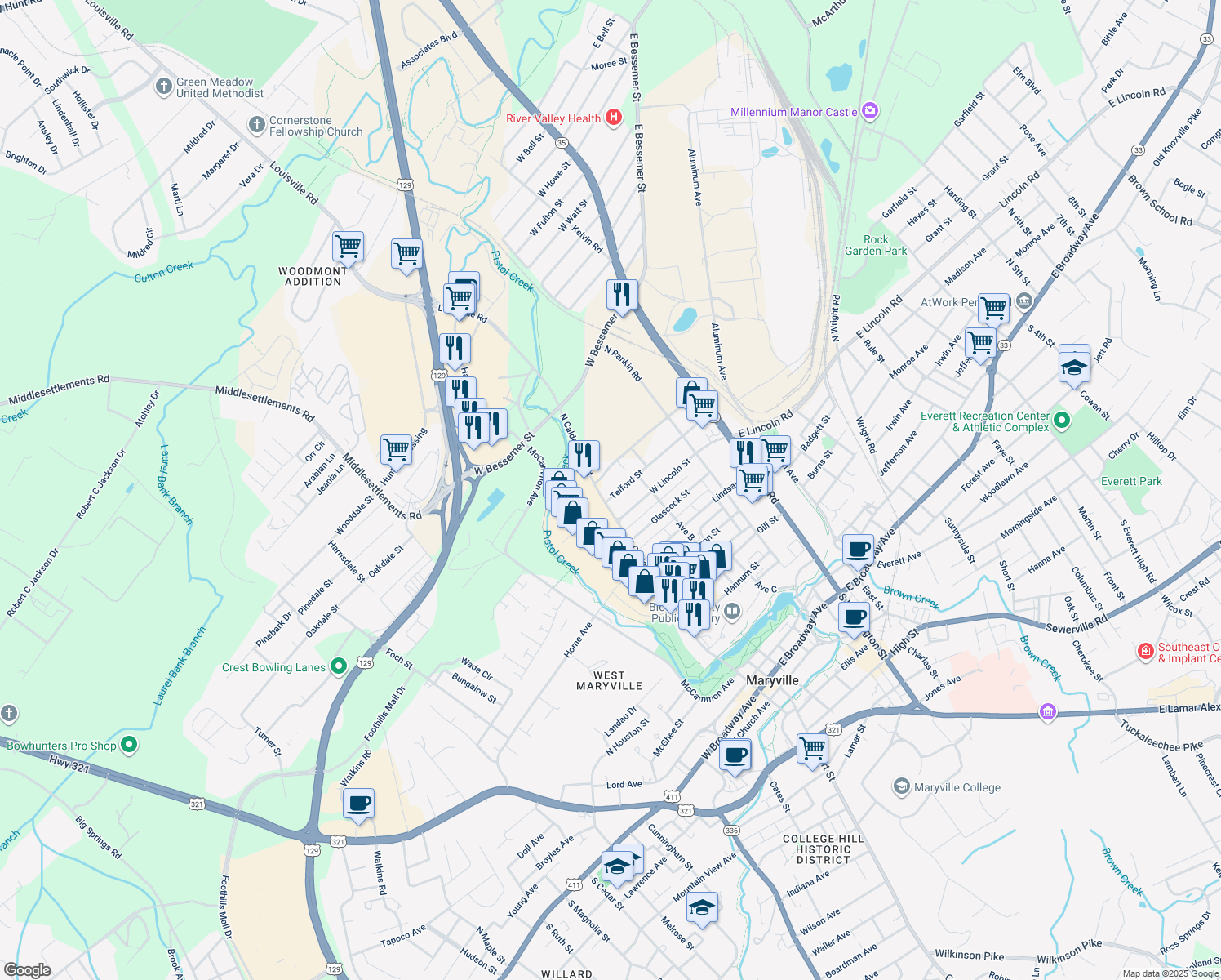 346 Telford Street, Alcoa TN Walk Score