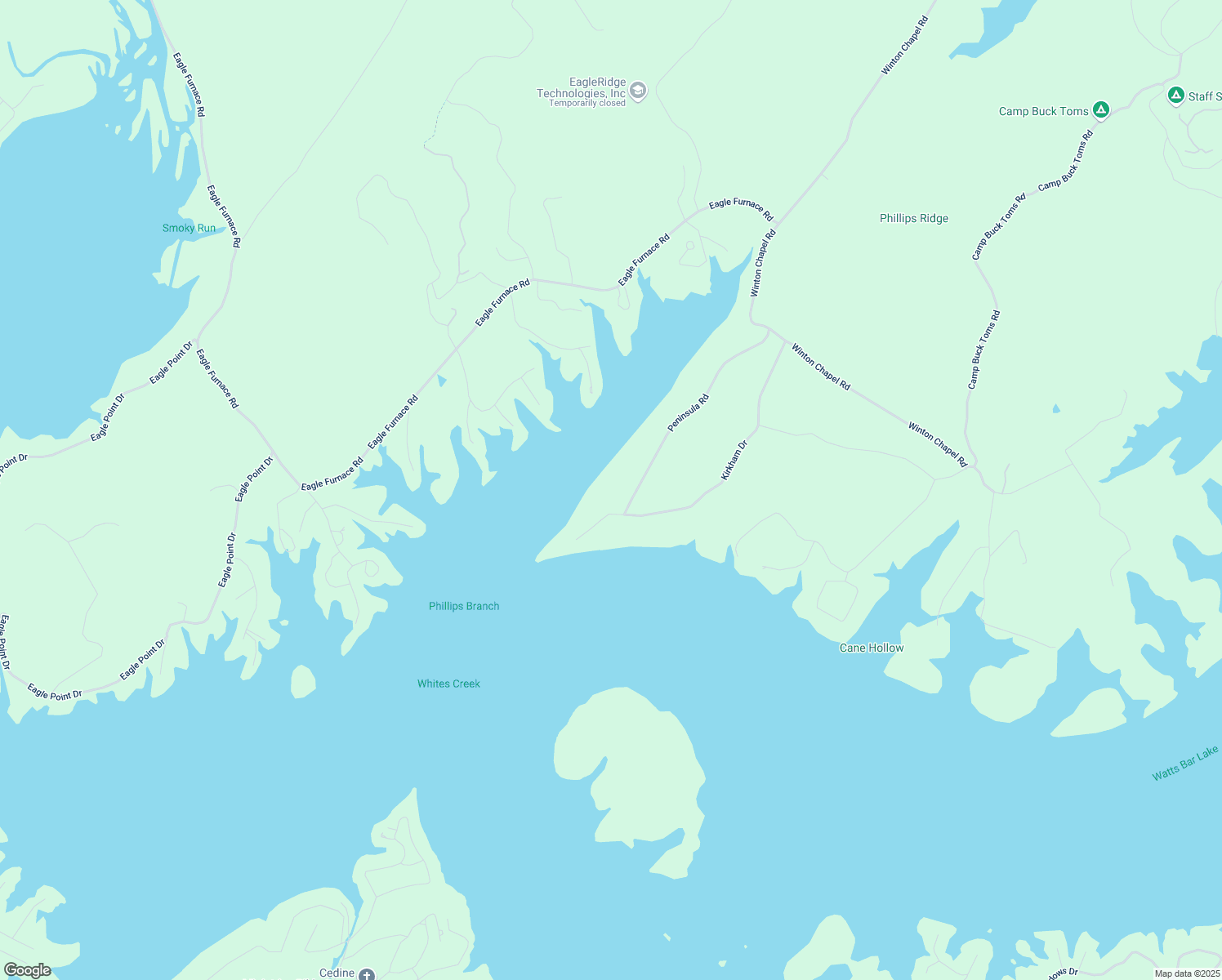 map of restaurants, bars, coffee shops, grocery stores, and more near 234 Penisula Dr in Rockwood