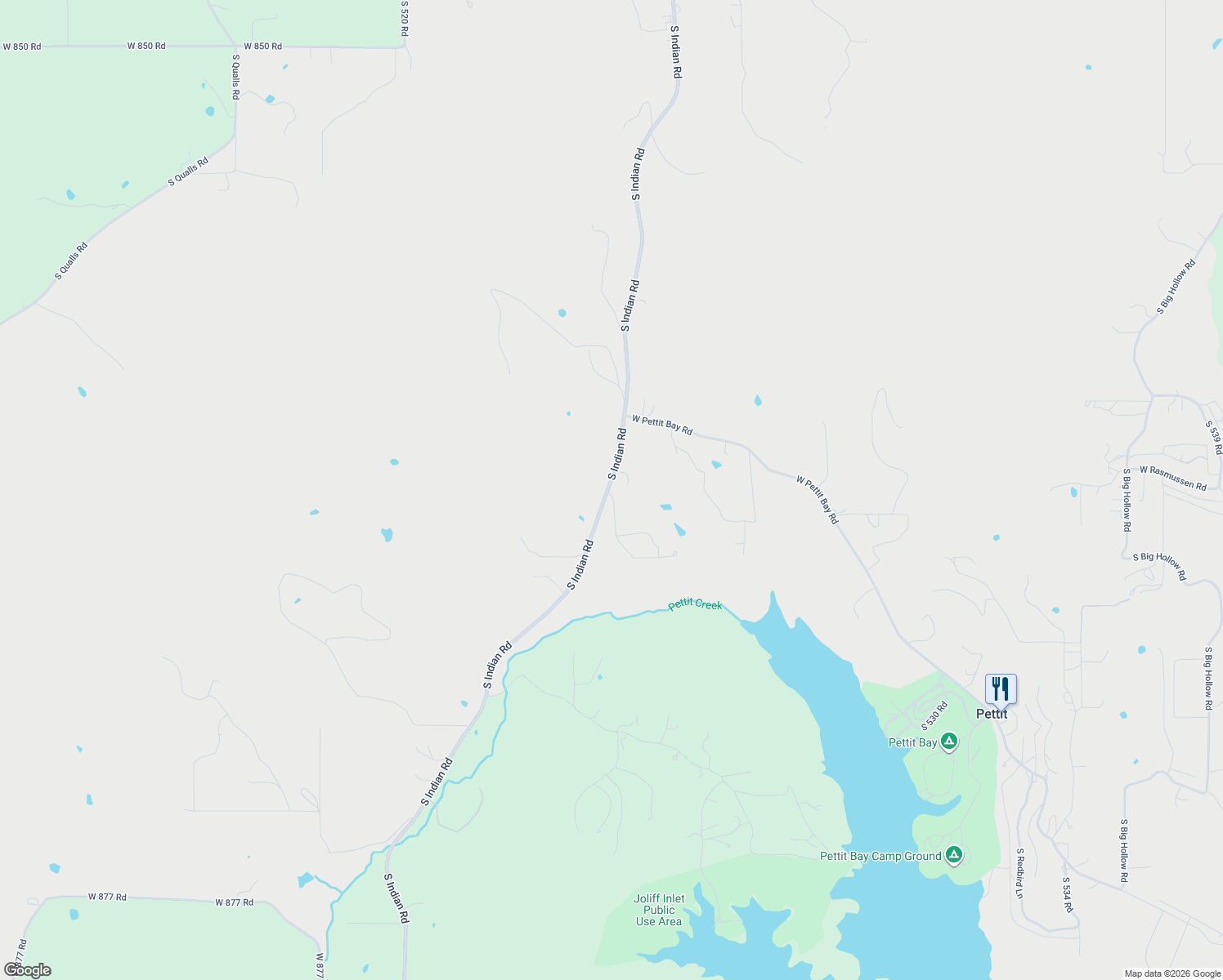 map of restaurants, bars, coffee shops, grocery stores, and more near in Pettit