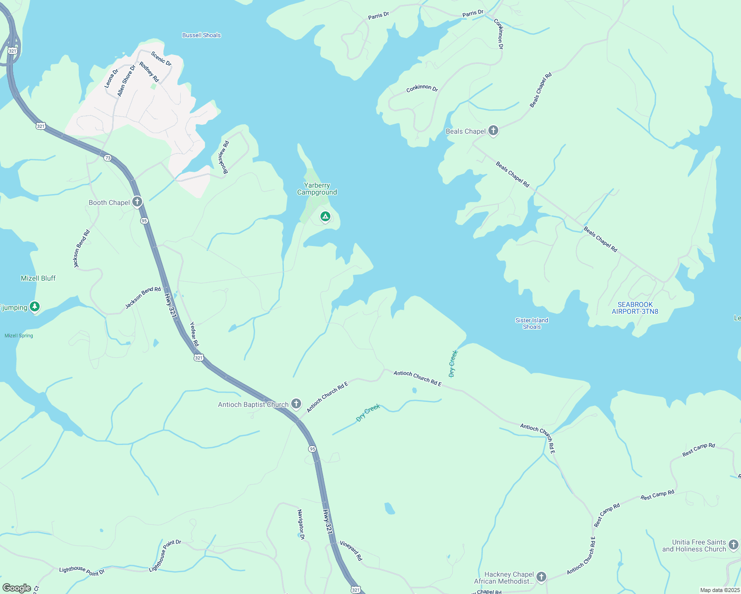 map of restaurants, bars, coffee shops, grocery stores, and more near 435 Elizabeth Way in Lenoir City