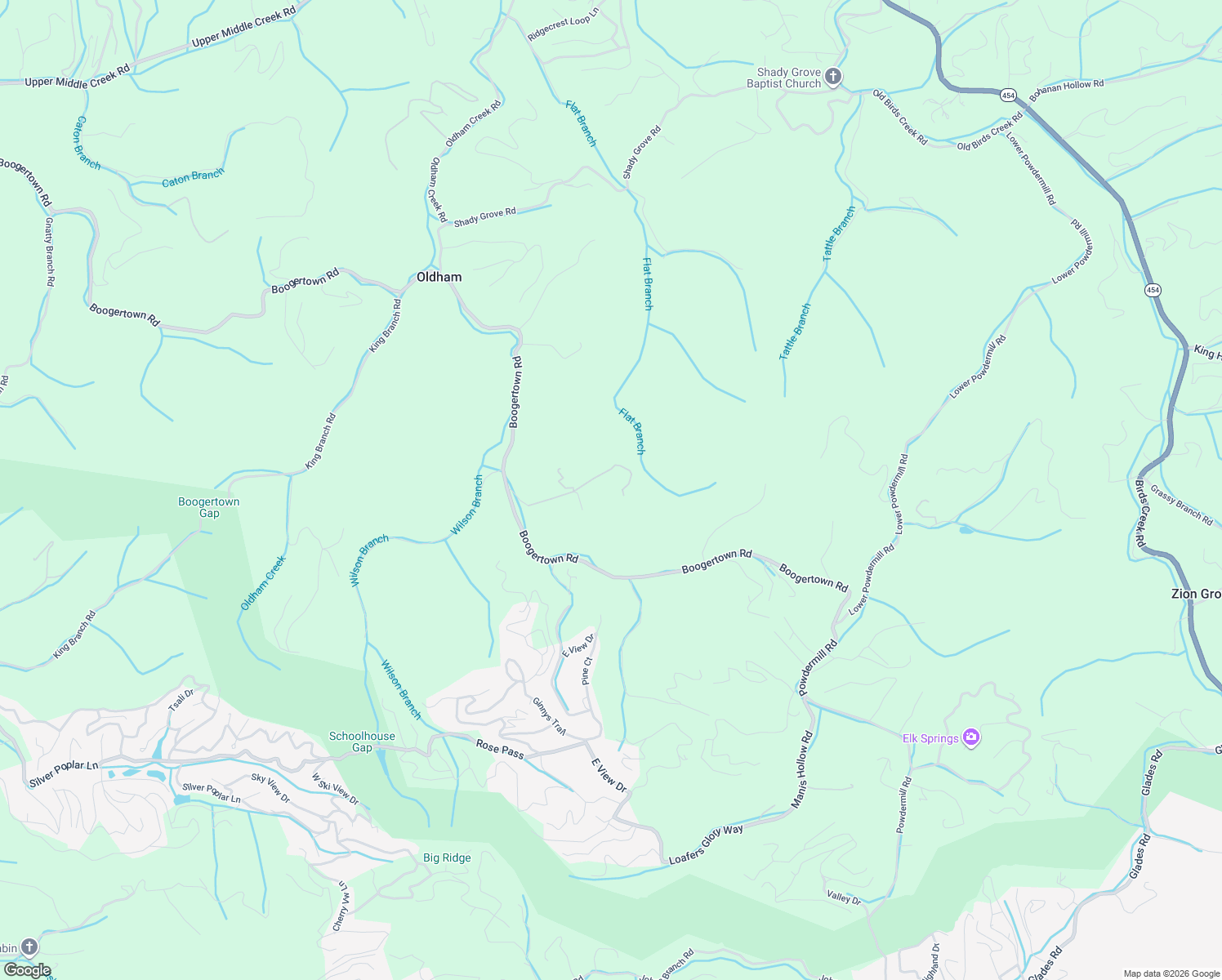 map of restaurants, bars, coffee shops, grocery stores, and more near 4167 Boogertown Road in Sevierville