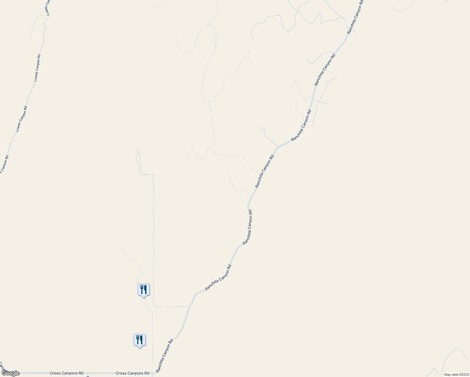 map of restaurants, bars, coffee shops, grocery stores, and more near 4270 Ranchita Canyon Road in San Miguel