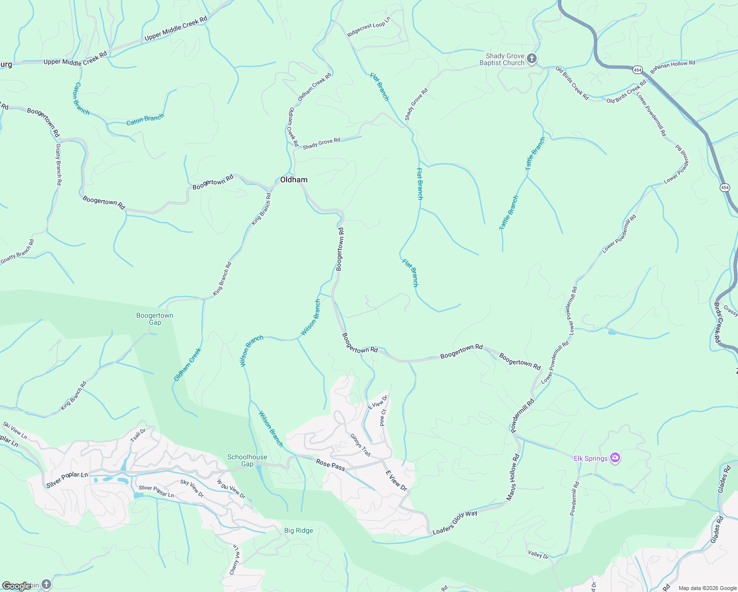 map of restaurants, bars, coffee shops, grocery stores, and more near 4159 Boogertown Road in Sevierville