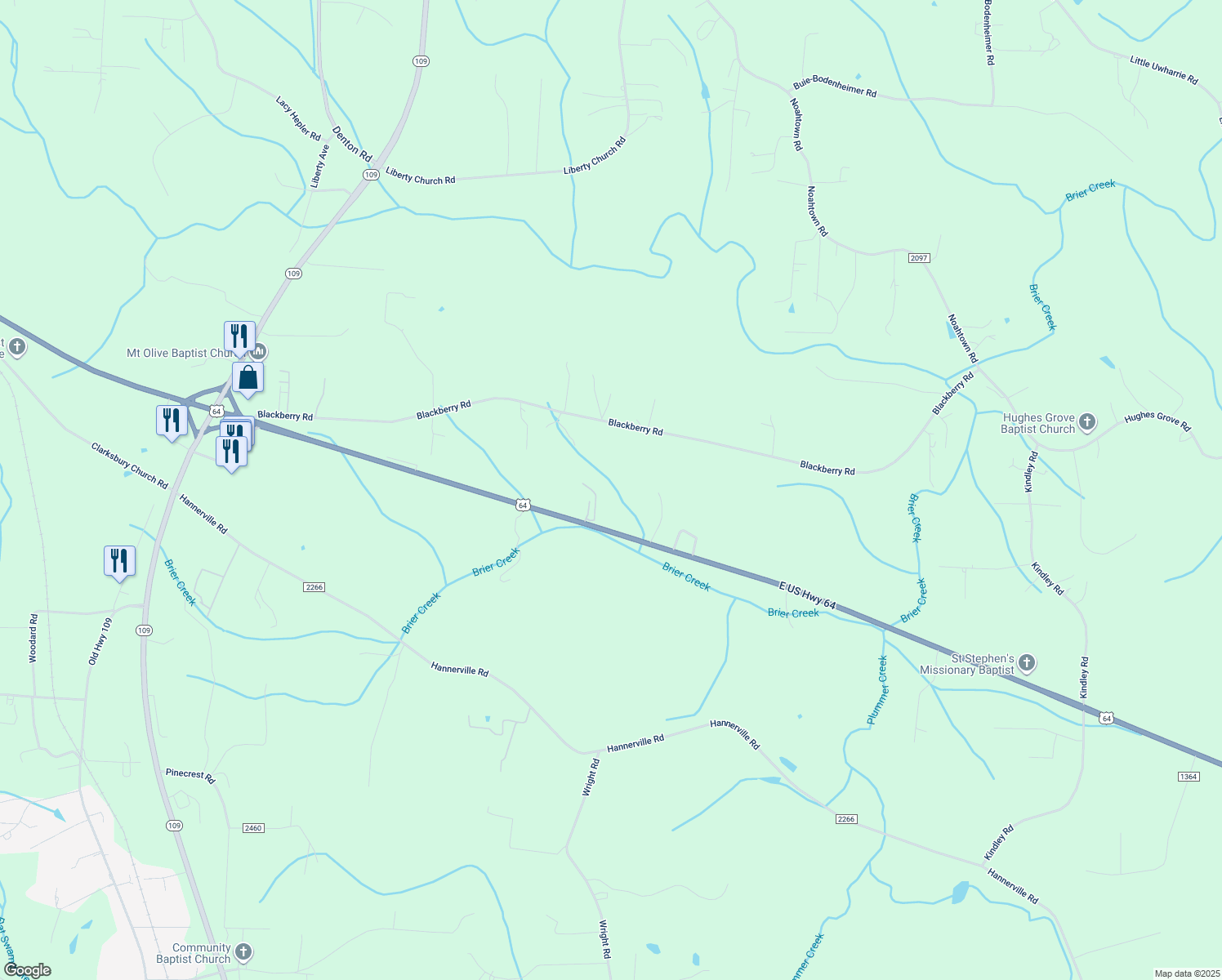 map of restaurants, bars, coffee shops, grocery stores, and more near 194 Paige Court in Thomasville