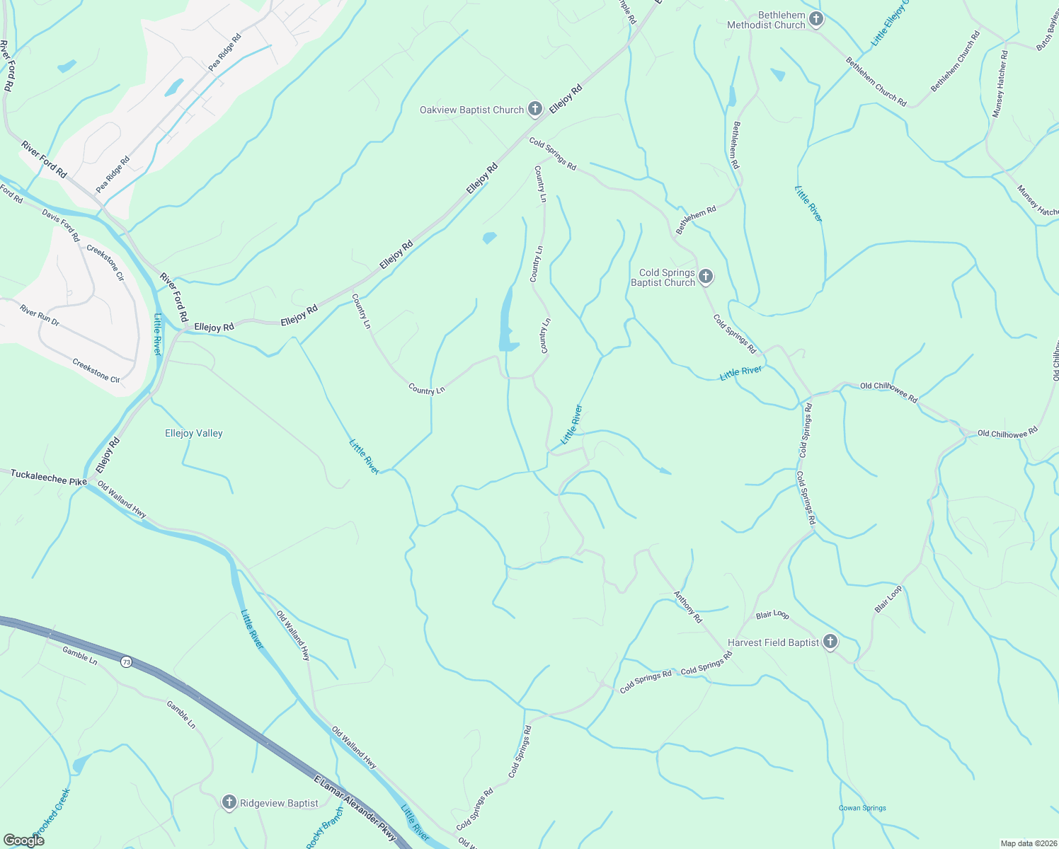 map of restaurants, bars, coffee shops, grocery stores, and more near 1014 Ellejoy Crossing Way in Walland