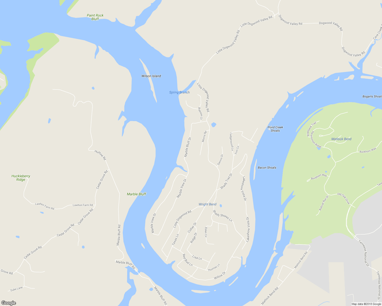 map of restaurants, bars, coffee shops, grocery stores, and more near 187 Marble Bluff Drive in Kingston