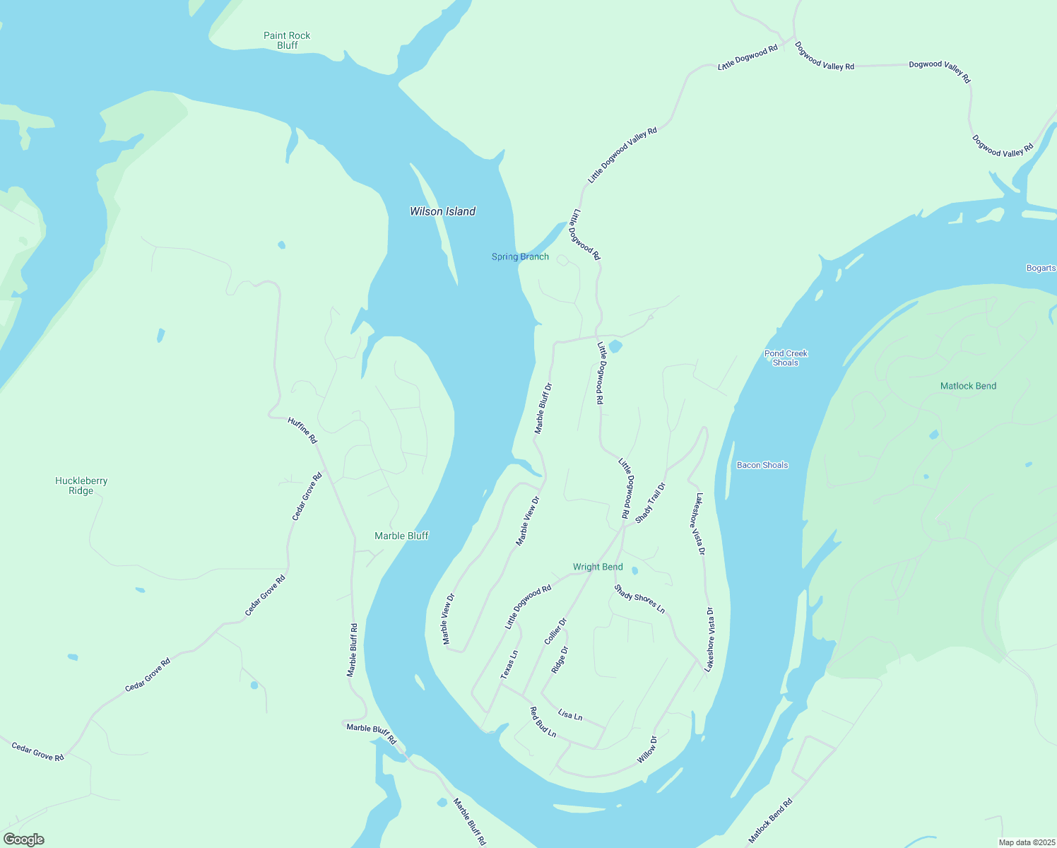 map of restaurants, bars, coffee shops, grocery stores, and more near 184 Marble Bluff Drive in Kingston